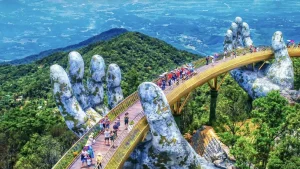 Golden bridge Vietnam The Golden Bridge in Vietnam. Or like the local calling it the hands of God.