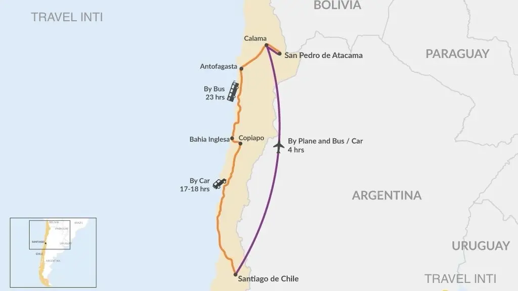 San Pedro de Atacama map