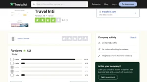 Travel inti profile on trustpilot